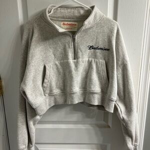 Pacsun Cropped Budweiser Hoodie